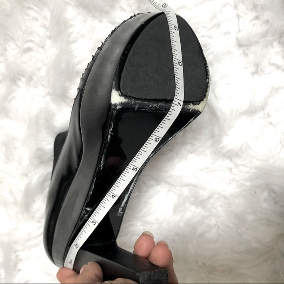 AUTHENTIC Pierre Hardy Black Snake Reptile Platform Ankle Booties 36.5 - Picture 5 of 5